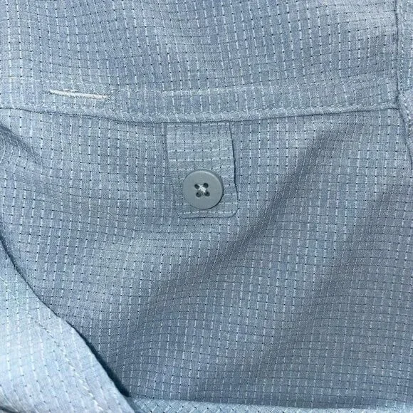 Lululemon Polo Shirt Men’s Small ? Short Sleeve Button Up Blue Collared Stretch - Picture 4 of 7